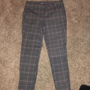 Plaid pants from Old Navy